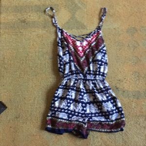 Tribal Aztec Elephant romper size xs